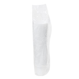 Bicchiere in plastica PP riutilizzabile bianco 80 ml (4.800 Pezzi)