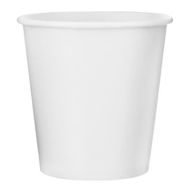 Bicchiere di Carta Bianco 4Oz/120ml Ø6,2cm (50 Pezzi)