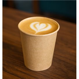 Bicchiere di Carta Kraft-Kraft 4Oz/120ml Ø6,2cm (50 Pezzi)