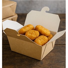 Contenitore di Cibo Kraft 13x8,5x6cm 700ml (45 Pezzi)
