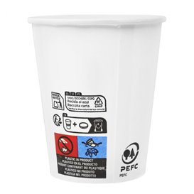 Bicchiere di Carta Bianco 6Oz/180ml Ø7,0cm (3.000 Pezzi)