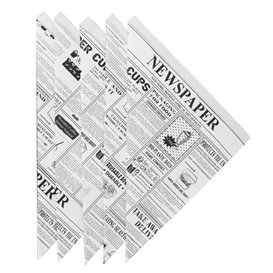 Cono di Carta Greaseproof Parchment 24,5cm 100g (1600 Pezzi)