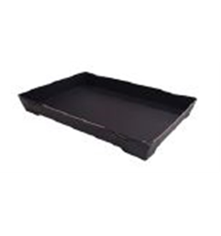 Vassoio per Sushi in Cartone Nero 12x6,2cm (12 Pezzi) Vassoio per Sushi in Cartone Nero 12x6,2cm (12 Pezzi)