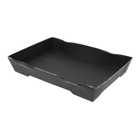 Vassoio per Sushi in Cartone Nero 16,5x11,5cm (600 Pezzi)