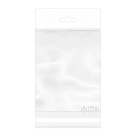 Sacchetto Polipropilene BOPP Piega Adesivo e Foro Europeo 12x18cm G160 (100 Pezzi)