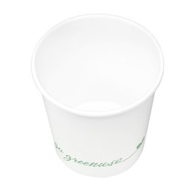 Bicchiere di Cartone "Go Green" Bianco 4Oz/120ml Ø6,2cm (1.000 Pezzi)
