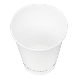 Bicchiere di Cartone "Go Green" Bianco 7Oz/210ml Ø7,0cm (1.000 Pezzi)