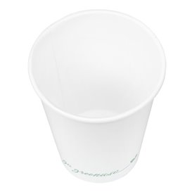 Bicchiere di Cartone "Go Green" Bianco 9Oz/280ml  (1.000 Pezzi)