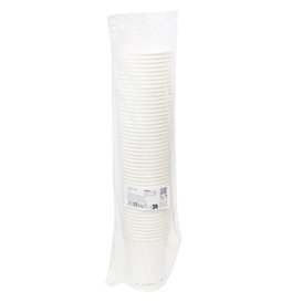 Bicchiere di Cartone "Go Green" Bianco 12Oz/360ml Ø9,0cm (1.000 Pezzi)