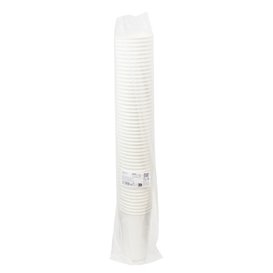 Bicchiere di Cartone "Go Green" Bianco 20Oz/600ml Ø9,0cm (50 Uds)