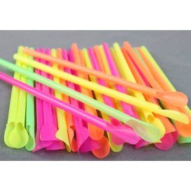 Cannuccia Cucchiaio Dritta 4 colori Ø6mm 20cm (10000 Pezzi)