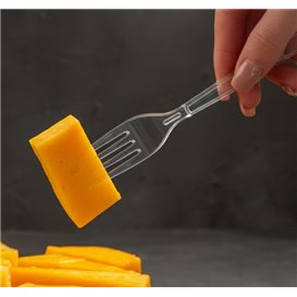 Forchetta Riutilizzabile PS Trasparente 18cm (20 Pezzi)