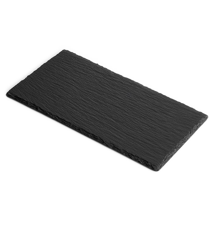 Vassoi di Plastica Effetto Ardesia PS 30x15,8cm (10 Pezzi)