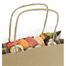 Buste Shopper in Carta 115g/m² 18+8x24cm (250 Pezzi)