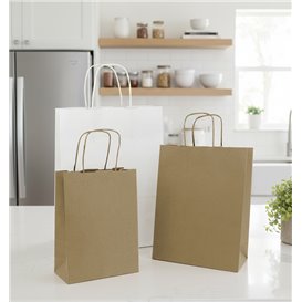 Buste Shopper in Carta 115g/m² 18+8x24cm (25 Pezzi)
