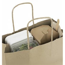 Buste Shopper in Carta 115g/m² 24+11x32cm (250 Pezzi)