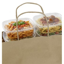 Buste Shopper in Carta Marrone 115g/m² 42+16x49cm (200 Pezzi)