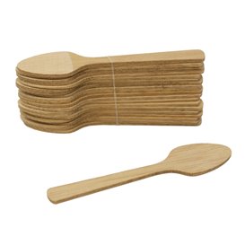 Cucchiai da Aperitivo per Catering Bamboo 9 cm (100 Pezzi)