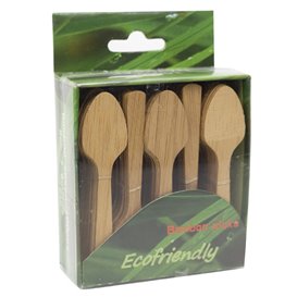 Cucchiai da Aperitivo per Catering Bamboo 9 cm (100 Pezzi)