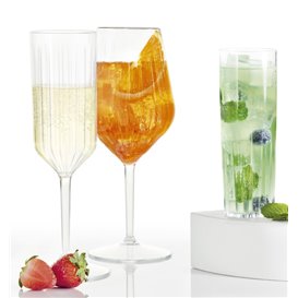 Calice Flute Champagne Piede Basso "Kaleido" Tritan 470 ml (6 Pezzi)