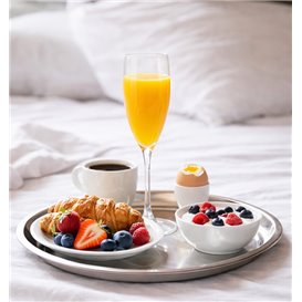 Calice Flute Champagne Piede Basso "Glam" Tritan 110 ml (6 Pezzi)