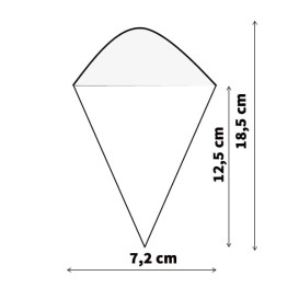 Cono in Foglia di Pino182mm (1.000 Pezzi)
