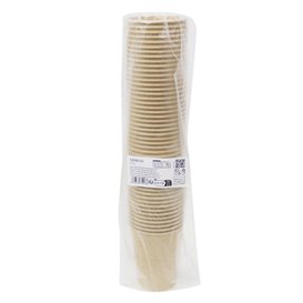 Bicchiere di Carta Kraft-Kraft 9Oz/280ml  (50 Pezzi)