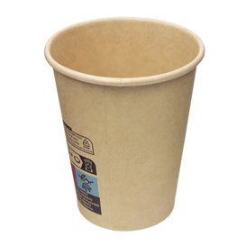 Bicchiere di Carta Kraft-Kraft 7Oz/210ml Ø7,0cm (50 Pezzi)