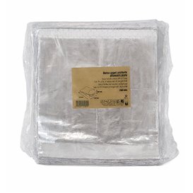 Sacchetto per Hamburger Alluminio Antigrasso Argento 22,3+5x20cm (250 Pezzi)