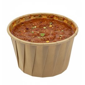 Coppetta in carta plissettata Kraft da 100 ml (3000 Pezzi)