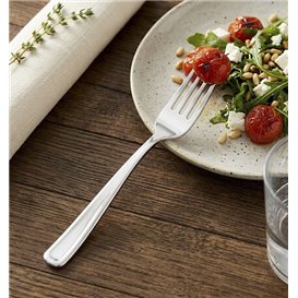 Forchetta in Plastica PS Metallizzata 188 mm (50 Pezzi)