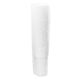 Bicchiere in Plastica PP Riutilizzabile Bianco 330ml (50 Pezzi)