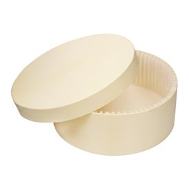 Scatola in Legno Horneabile con Stampo per Torte Ø13x5cm 500ml (50 Pezzi)
