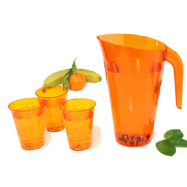 Brocca Plastica Arancione Riutilizzabile 1.500 ml (1 Unità)