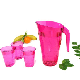 Brocca Plastica Lampone Riutilizzabile 1.500 ml (1 Unità)