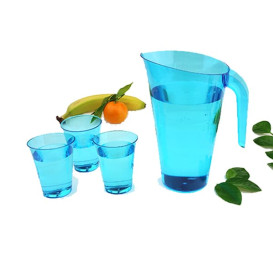 Brocca Plastica Turchese Riutilizzabile 1.500 ml (1 Unità)