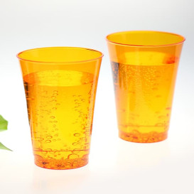 Bicchiere di Plastica Rigida Arancione 230 ml (10 Pezzi) 