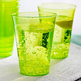 Bicchiere di Plastica Rigida Verde 230 ml (150 Pezzi)