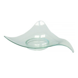 Piattino Degustazione Triangolare Curvo Trans. 8cm 