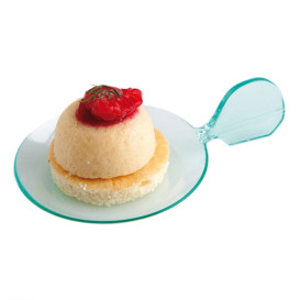Piattino Plastica Degustazione Tondo Curvo 6,2cm 