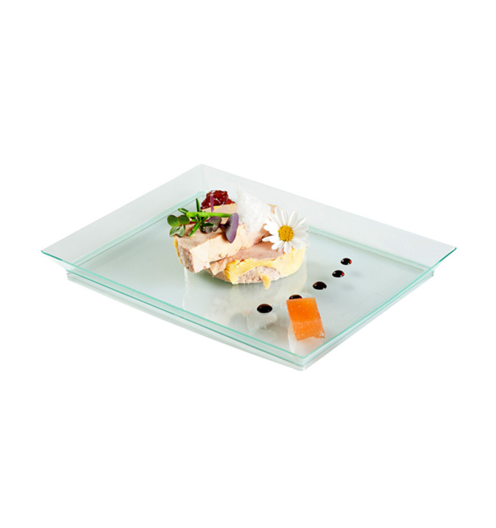 Vassoio Plastica Rigida Water Green 13x18cm Vassoio Plastica Rigida Water Green 13x18cm