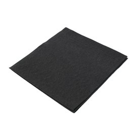 Tovagliolo di Airlaid Nero 40x40cm (50 Pezzi)