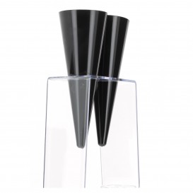 Stand di Plastica per Bicchiere 2 Bucos Transp. (2 pezzi)