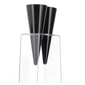Stand di Plastica per Bicchiere 2 Bucos Transp. 