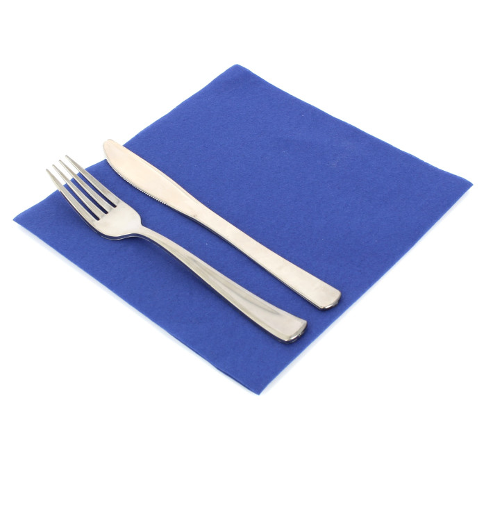Tovagliolo di Airlaid Blu 40x40cm Tovagliolo di Airlaid Blu 40x40cm