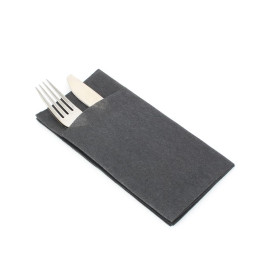 Tovagliolo Kanguro di Airlaid "Basic Grigio" 33x40cm (30 Pezzi)