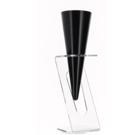 Stand di Plastica per Bicchiere 1 Buco Transp. (2 pezzi)
