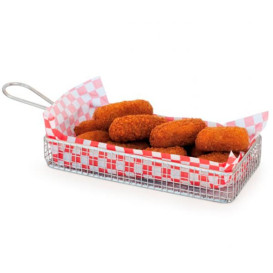 Mini Friggitrice di presentazione Acciaio 22x10x6cm (6 Pezzis)