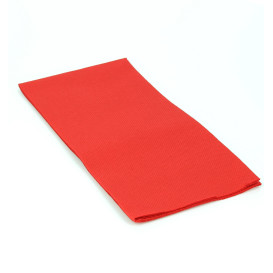 Tovagliolo di Carta 1/8 40x40cm Rosso Punta-Punta (50 Pezzi)