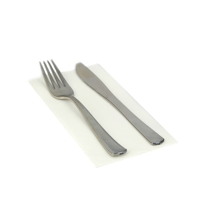 Tovagliolo di Carta 1/8 40x40cm Bianco Punta-Punta (50 Pezzi) Tovagliolo di Carta 1/8 40x40cm Bianco Punta-Punta (50 Pezzi)